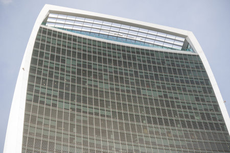 London, United Kingdom - October 30th, 2017-The Walkie Talkie Office Building at 20 Fenchurch Street