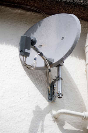 A domestic TV satellite dishの写真素材