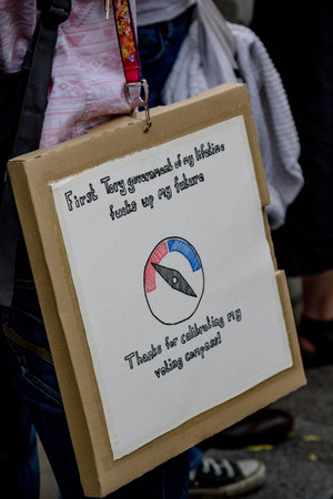 London, United Kingdom, 23rd June 2018:- The March for a People's Vote in Central London demanding a...