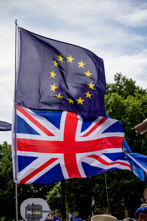 London, United Kingdom, 23rd June 2018:- The March for a People's Vote in Central London demanding a...
