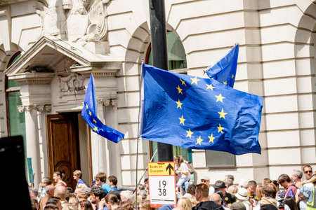 London, United Kingdom, 23rd June 2018:- The March for a People's Vote in Central London demanding a...