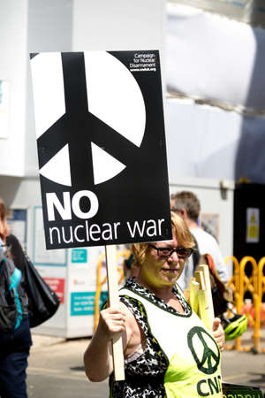 London, United Kingdom, 13th July 2018:Placards carried by anti Donald Trump protesters marching in central Londonのeditorial素材