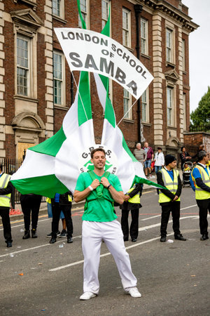 London, United Kingdom, August 27th 2018:- Participants take part in the Notting Hill Carival in...