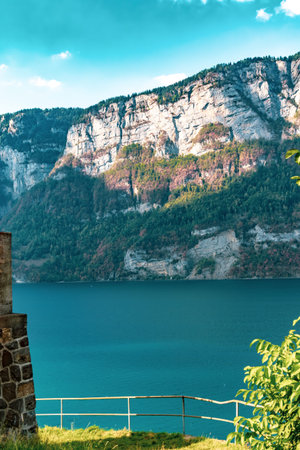 A view of Lake Walensee in Switzerland
