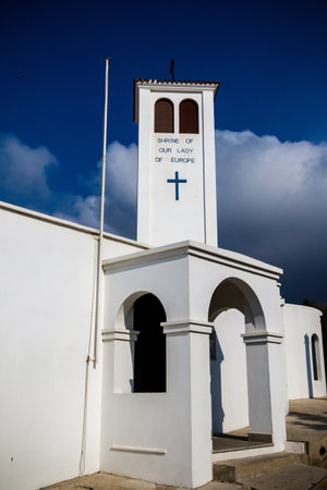 Gibraltar, United Kingdom, 2nd October 2018:-The Shrine of Our Lady of Europe, Europa Point,...