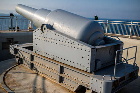Gibraltar, United Kingdom, 2nd October 2018:-Hardingâs Battery, Europa Point, Gibraltar. Gibraltar is a British Overseas Territory located on the southern tip of Spain.のeditorial素材