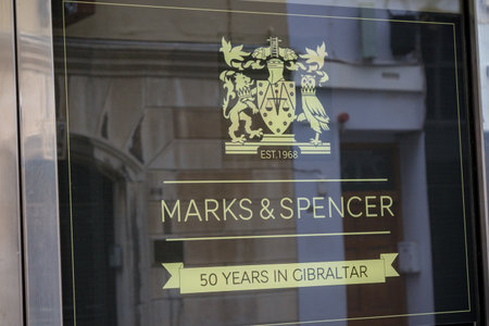 Gibraltar, United Kingdom, 30th September 2018:- Marks and Spencer store on Main Street, celebrating...