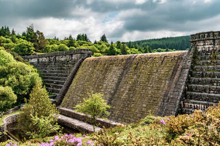 Fenworthy Dam in Dartmoor National Park, Devon, United Kingdomの写真素材