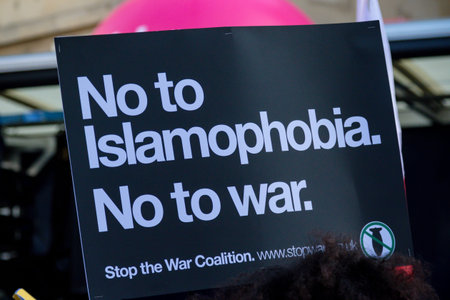 London, United Kingdom, November 17th:- The Stand Up To Racism march through central London from the...