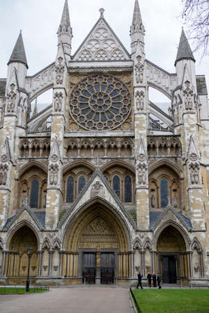 London, United Kingdom, 31st January 2019:- Westminster Abbey in London where the British Royals are crowned.のeditorial素材