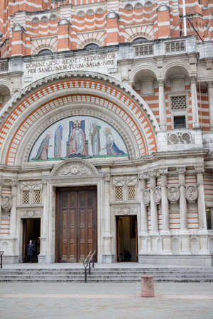 London, United Kingdom, 31st January 2019:- Westminster Cathedral, the largest and mother church for Catholics in the UKのeditorial素材