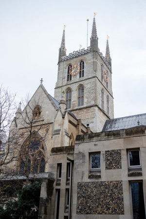 London, United Kingdom, 31st January 2019:- Southwark Cathedral, place of worship for over 1000...