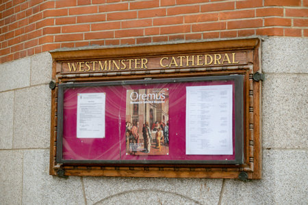 London, United Kingdom, 31st January 2019:- Westminster Cathedral, the largest and mother church for...
