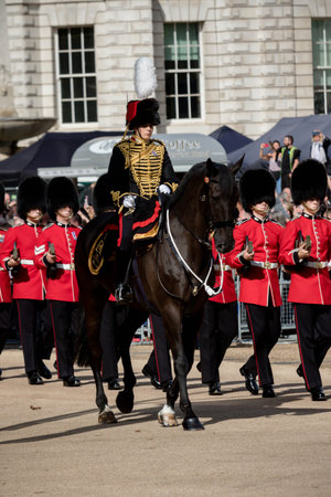 London, United Kingdom, 14th September 2022:- The Procession of Queen Elizabeth's Coffin to...