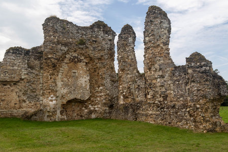 The Ruins of Waverley Abbey, located near Farnham, Surrey UK. This was the first Cistercian Abbey in Englandの写真素材