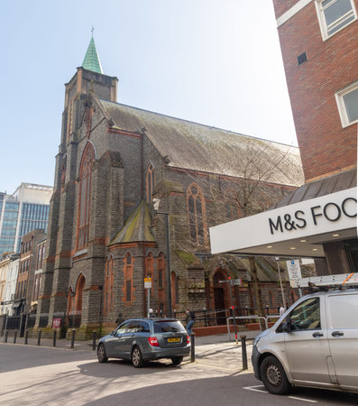 Cardiff, United Kingdom, 17th March 2026:- A View Of St David's Metropolitan Cathedral, a Catholic...