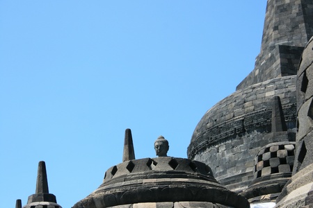 Part of architecture in Borobudur, Indonesia.の写真素材