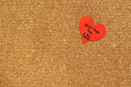 Reminder for the World Vegan Day on 1. novemberの写真素材