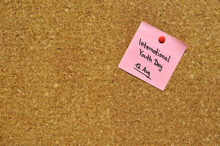 Reminder for the World Radio Day on 13 Februaryの写真素材