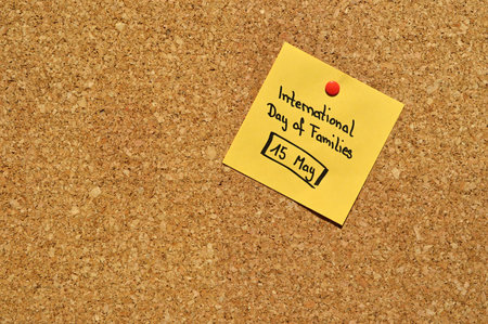 Reminder for the International Day of Families on 15 Mayの写真素材