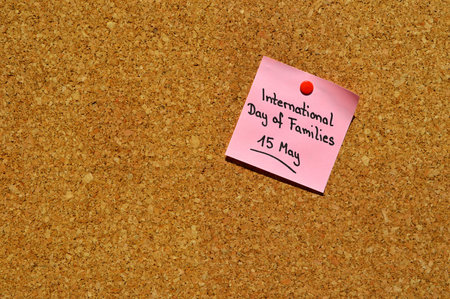 Reminder for the International Day of Families on 15 Mayの写真素材