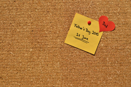 Reminder for Father´s Day on 21. June 2015の写真素材