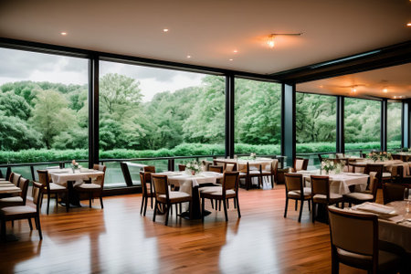 Step into a realm of culinary charm at our restaurant. Ambient lighting baths chic interiors, where diverse textures and hues merge seamlessly. From tantalizing appetizers to exquisite mains, every detail is curated for a dining experience that transcends taste, embodying a perfect blend of sophistication and comfort.の素材