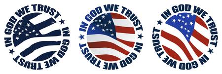 in god we trust vectorのイラスト素材