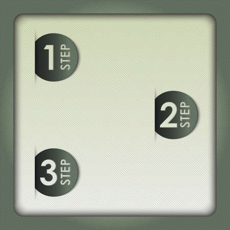 steps label vectorのイラスト素材