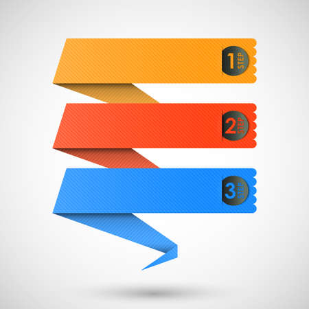 labels steps vectorのイラスト素材