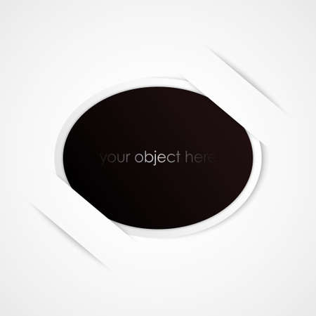 oval photo vectorのイラスト素材
