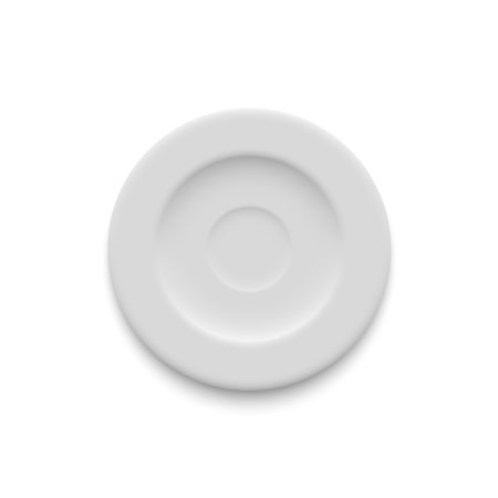 empty plate vectorのイラスト素材