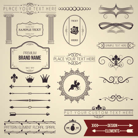 design elements part のイラスト素材