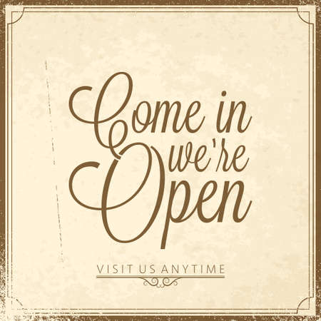 calligraphic lettering - we openのイラスト素材