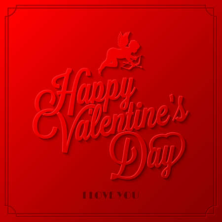 holiday frame happy valentines day のイラスト素材