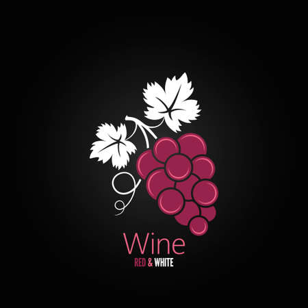 wine grapes design menu background のイラスト素材
