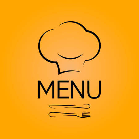menu chef design backgroundのイラスト素材