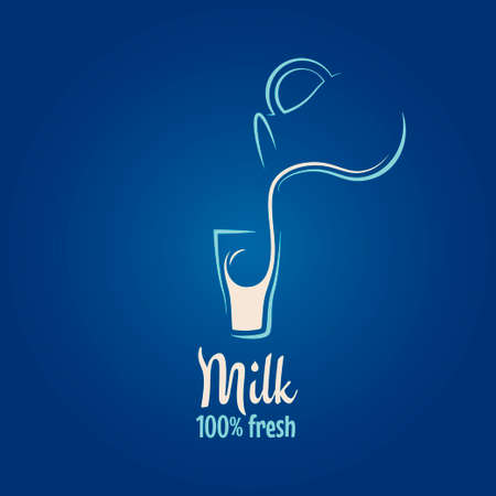 milk design background のイラスト素材