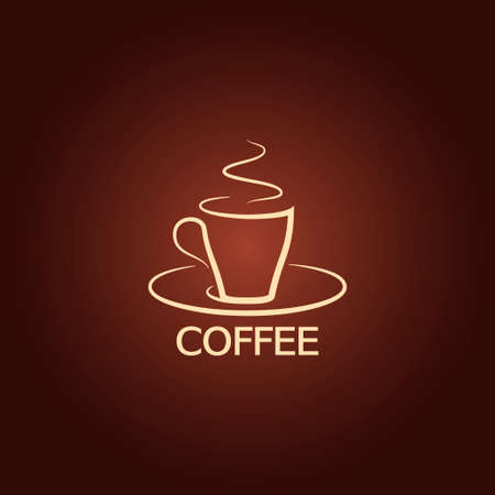 coffee cup design icon background のイラスト素材