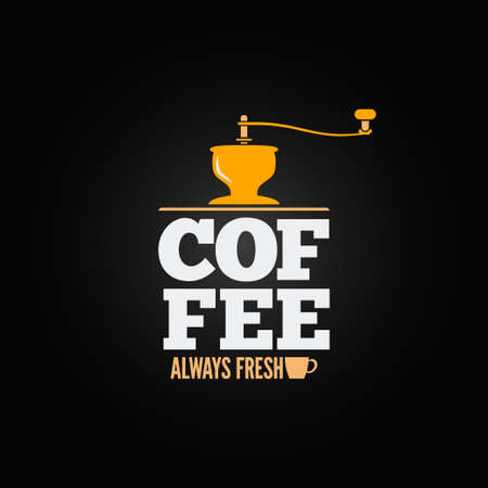 coffee mill grinder cup menu design backgroundのイラスト素材