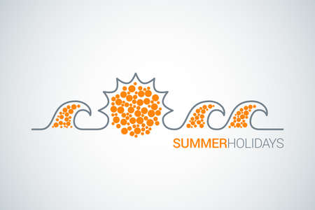 summer design backgroundのイラスト素材