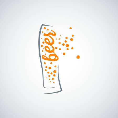 beer glass splash backgroundのイラスト素材