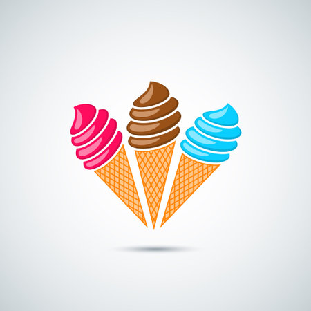 ice cream design backgroundのイラスト素材