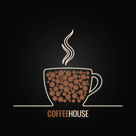 coffee cup menu design backgroundのイラスト素材