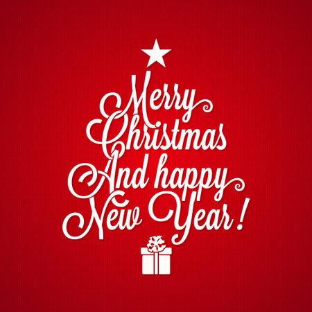 christmas vintage lettering backgroundのイラスト素材