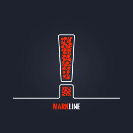 exclamation mark attention warning backgroundのイラスト素材