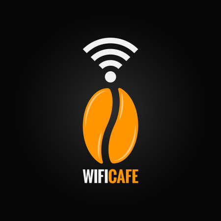 coffee bean design backgroundのイラスト素材