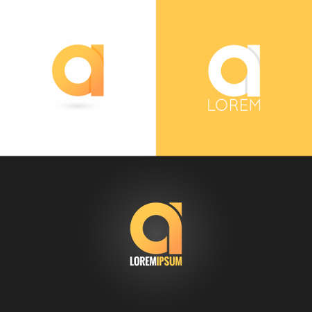 letter  logo design icon set backgroundのイラスト素材