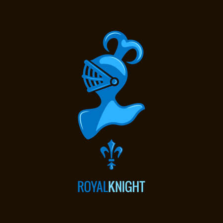 knight helmet royal design background のイラスト素材
