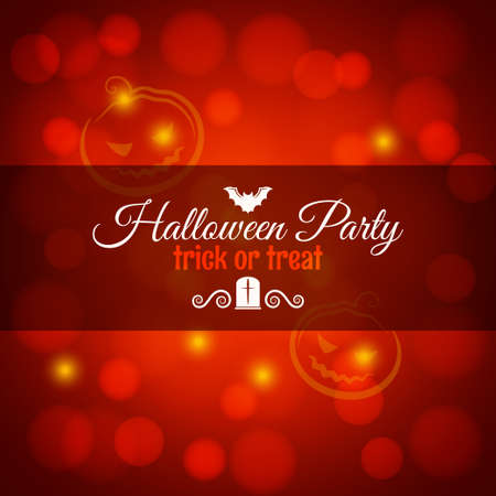 halloween card with bat and pumpkin background 10 epsのイラスト素材